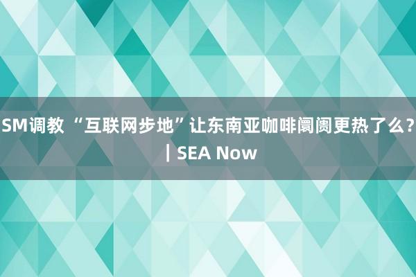 SM调教 “互联网步地”让东南亚咖啡阛阓更热了么？｜SEA Now