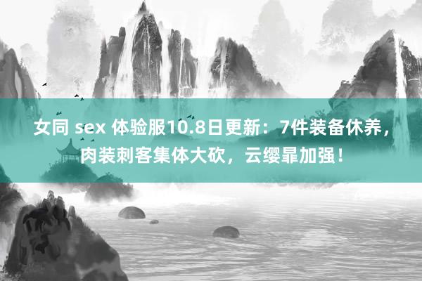 女同 sex 体验服10.8日更新：7件装备休养，肉装刺客集体大砍，云缨暃加强！