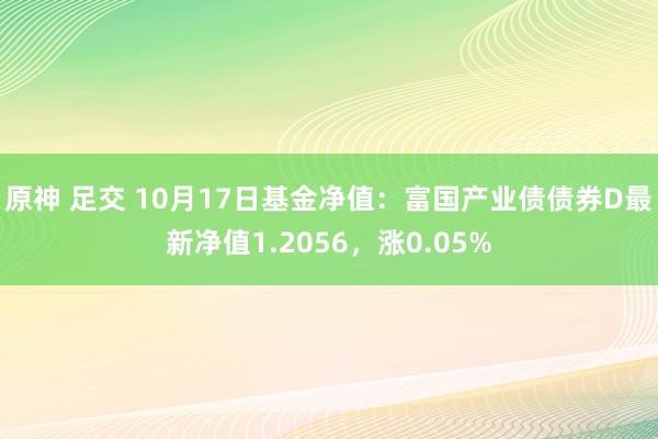 原神 足交 10月17日基金净值：富国产业债债券D最新净值1.2056，涨0.05%