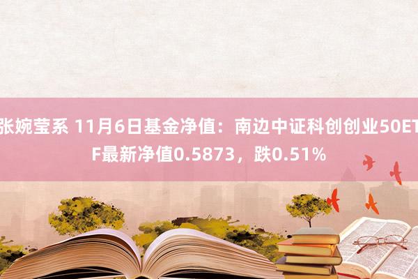 张婉莹系 11月6日基金净值：南边中证科创创业50ETF最新净值0.5873，跌0.51%