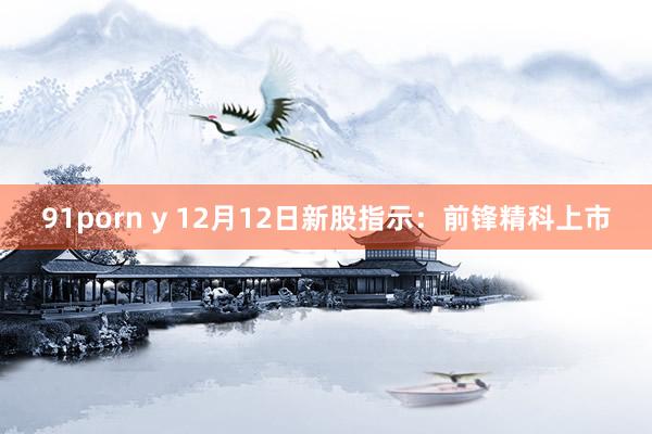 91porn y 12月12日新股指示：前锋精科上市